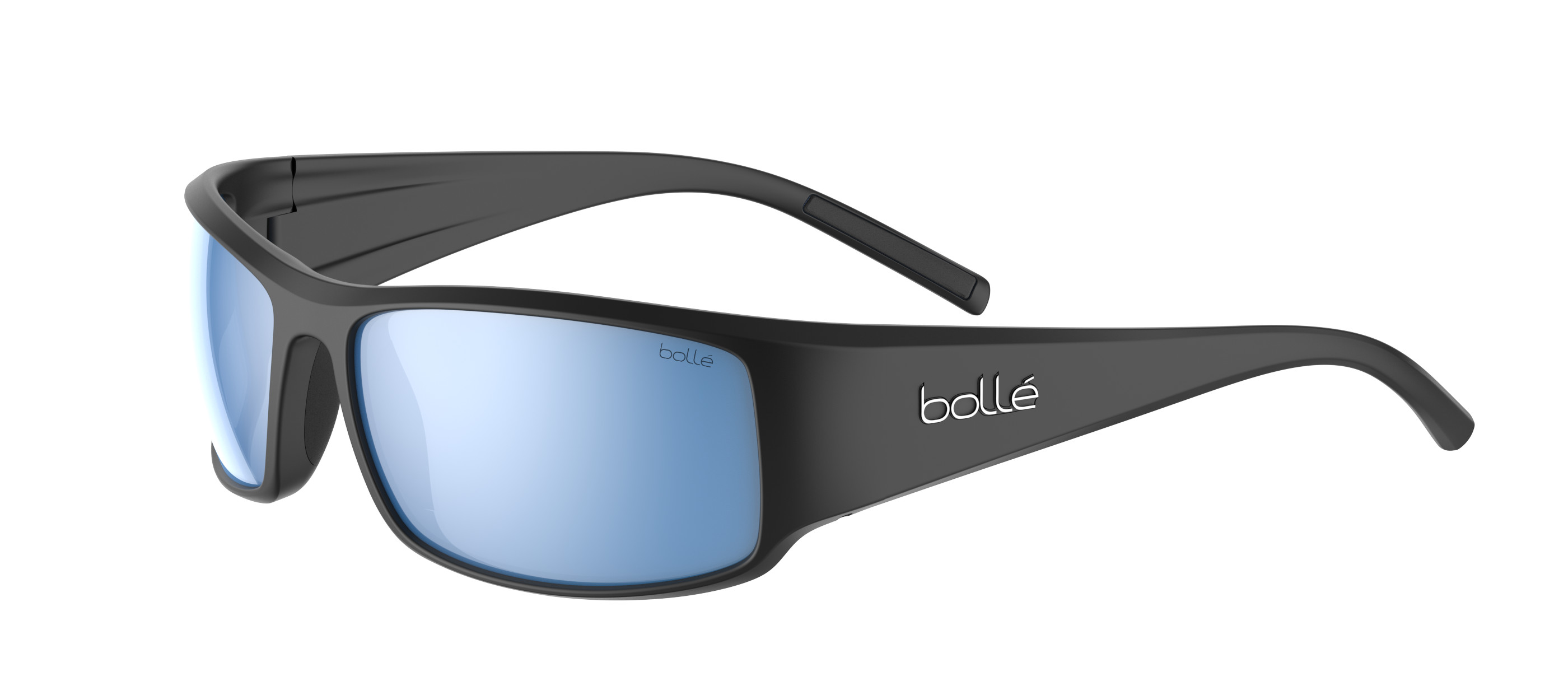 King Black Matte - Sky Blue Polarised